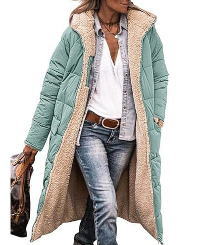 Abrigo Térmico Mujer Largo con Forro Polar y Relleno de Algodón - Image 17