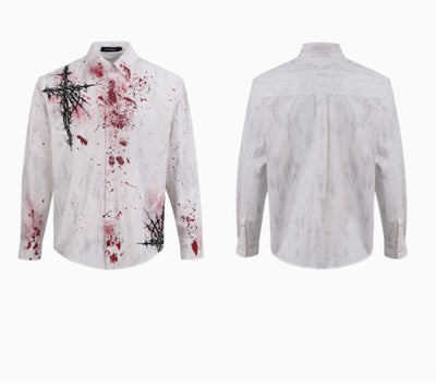Camisa Acolchada Gothic Otoñal con Bordados en Hombros - Image 19