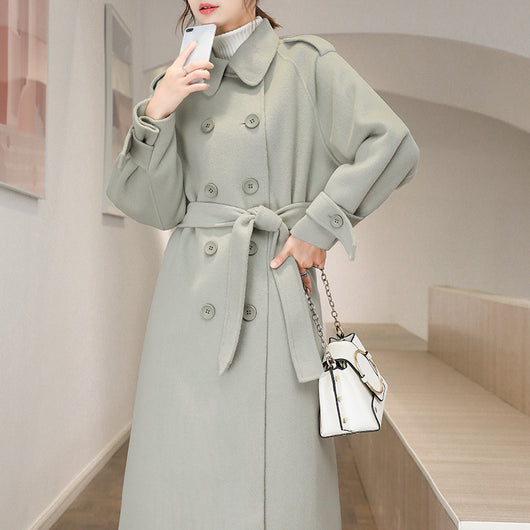 Abrigo de Cachemira Largo hasta la Rodilla - Elegancia Premium