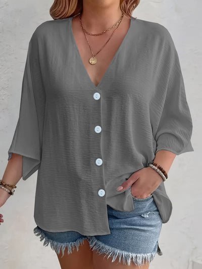 Cardigan de Botones Liso de Manga Larga para Mujer - Image 15