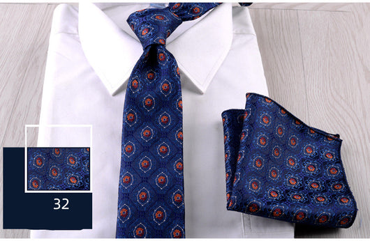Combo Corbata y Pañuelo de Bolsillo para Hombre Profesional - Image 33