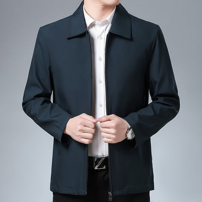 Chaqueta Casual con Solapa para Hombre Maduro - Image 3