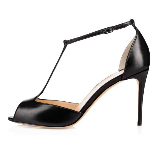 Sandalias Romanas Stiletto T-Strap Estilo Europeo Americano - Image 4