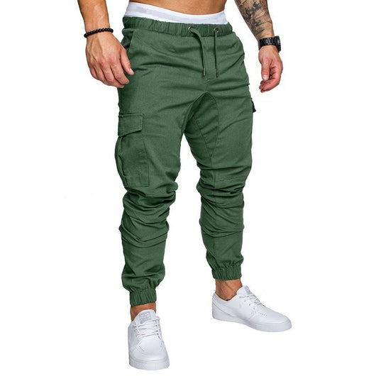 Pantalones Casuales de Tela Tejida con Cintura Ajustable - Image 5
