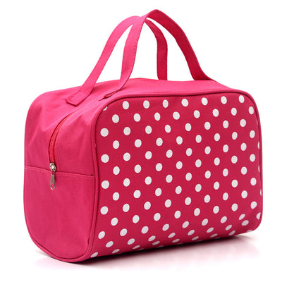Bolsa de Cosméticos Impermeable con Diseño de Puntos - Image 7