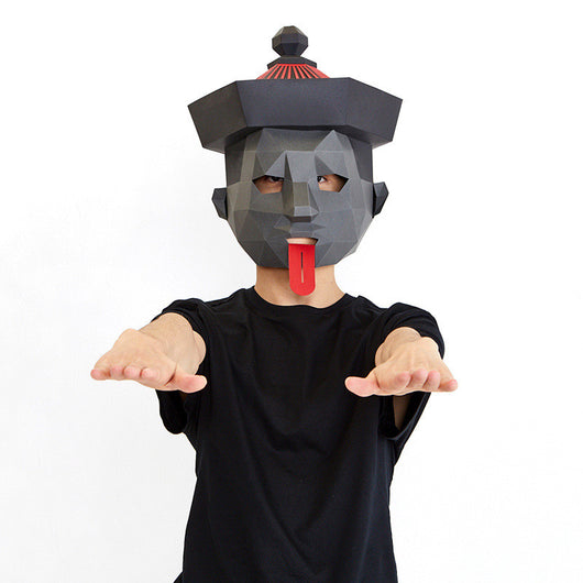 Máscara de Zombi Molde de Papel Creativo - Careta Aterradora - Image 6