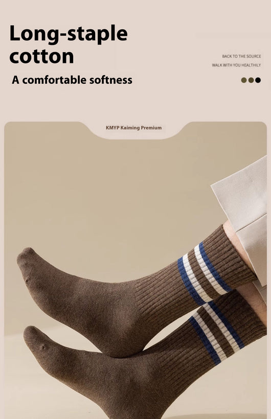 Calcetines Deportivos de Algodón Puro para Hombre - Talla Grande, Transpirables y Cómodos - Image 20