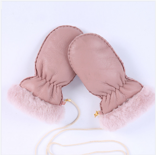 Guantes de Lana de Oveja para Niños - Calidez y Grosor Premium