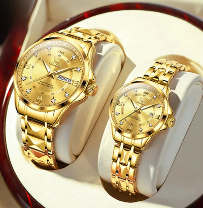 Reloj de Pareja Cuarzo Casual Resistente al Agua - Image 12