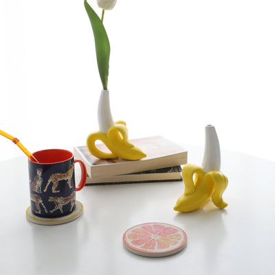 Florero de Cerámica Banana con Sistema Hidropónico - Image 8