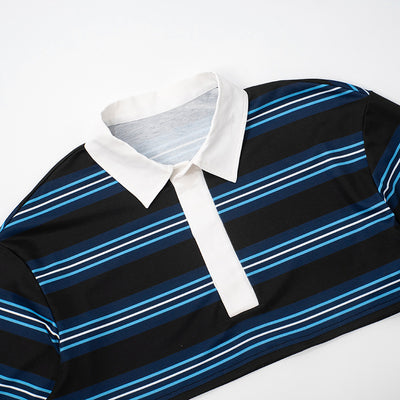 Polo de Rayas Otoñal con Cuello Clásico y Mangas Largas - Image 12