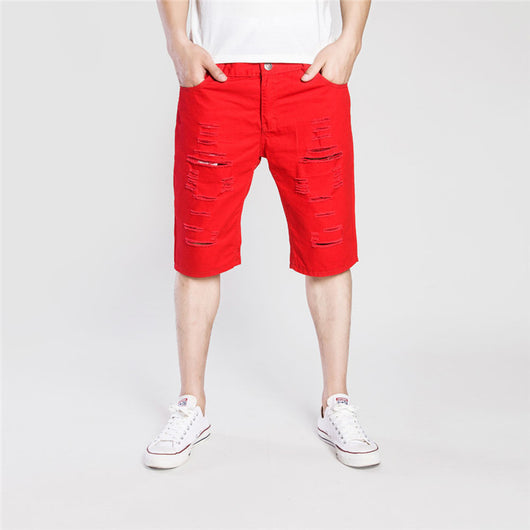 Pantalones Vaqueros Rotos Desgastados para Hombre - Image 4