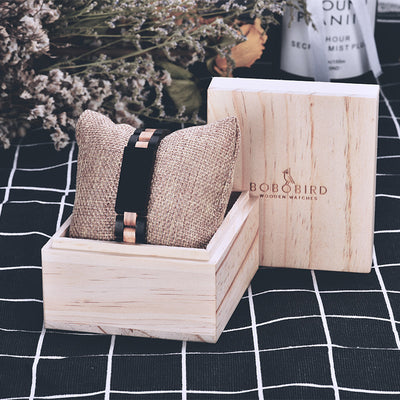 Pulsera de Madera Ébano, Palo de Rosa y Madera de Cebra - Diseño Europeo y Americano - Image 8