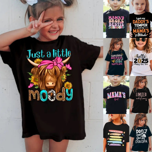 Playera Infantil de Manga Corta - Colores Lisos