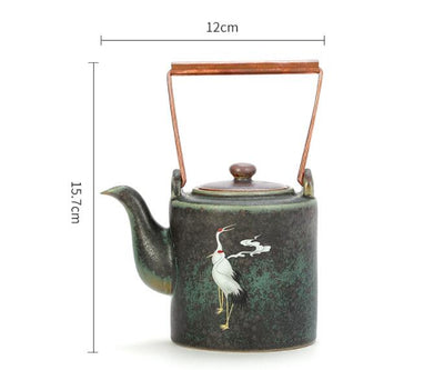 Juego de Té Retro Ceramic Chengxiang con Asa - Set Completo de Cerámica - Image 6