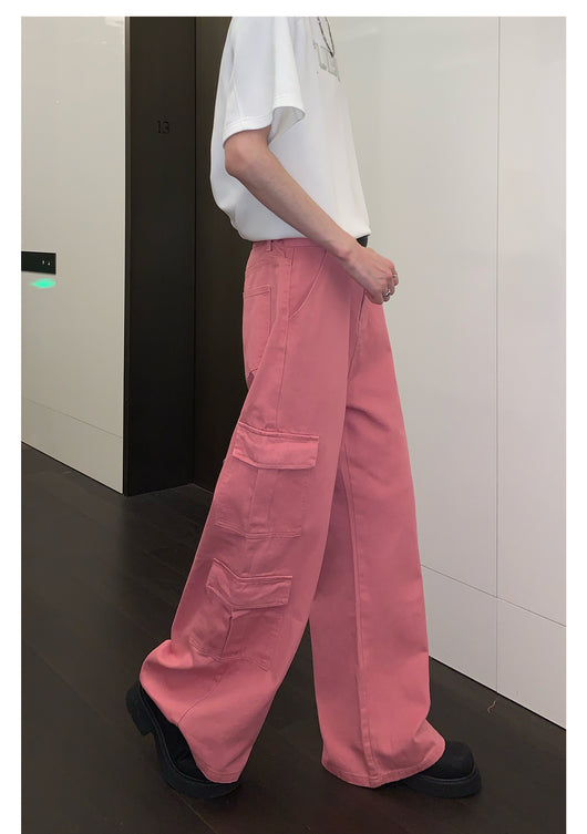 Overol Ancho de Pierna con Bolsillos Grandes - Jeans Casual - Image 22