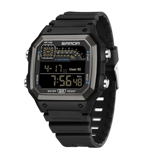 Reloj Deportivo Cuadrado Delgado con Luz Nocturna y Resistencia al Agua - Image 3