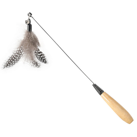 Juguete Interactivo para Gatos con Plumas y Campana - Cabezal Reemplazable - Image 2
