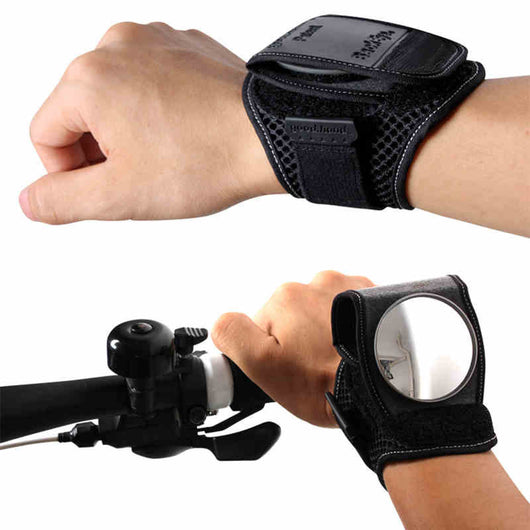 Espejo Retrovisor para Bicicleta con Correa de Muñeca e Instalación Rápida