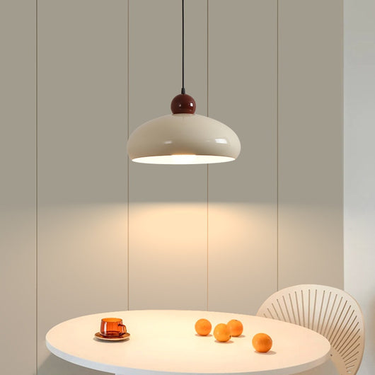 Lámpara Colgante Minimalista de Hierro en Tonos Crema para Sala - Image 2