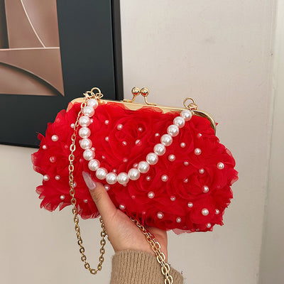 Bolso Tipo Shell con Broche Floral para Cenas Elegantes - Image 7