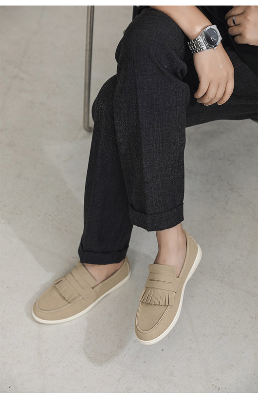 Mocasines de Cuero Mate para Hombre - Calzado Slip-on Elegante - Image 12