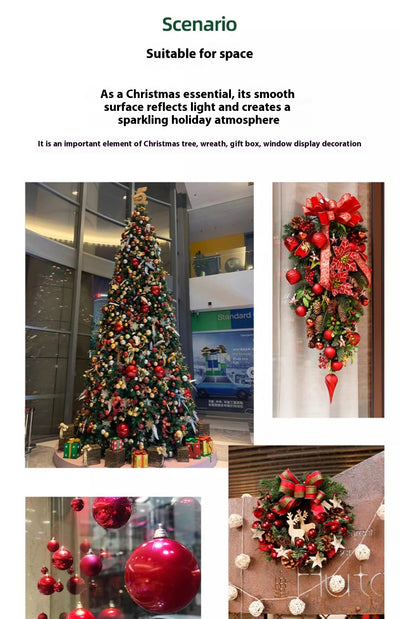 Bola de Navidad Roja Electrochapada - Adorno Colgante para Árbol - Image 39
