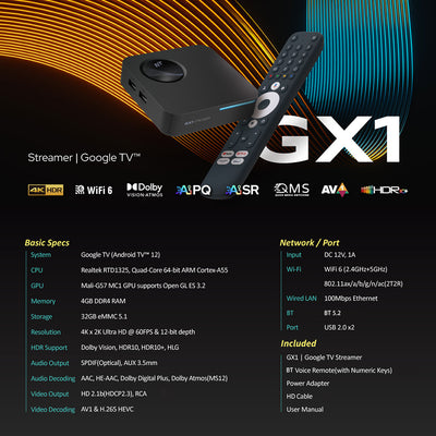 Convertidor Smart TV RockTek GX1 4K con Google TV Certificado - Image 8
