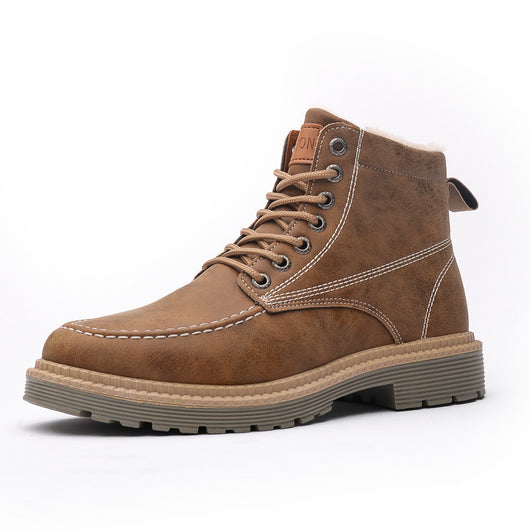 Botas de Trabajo Retro con Suela Gruesa para Hombre - Image 6