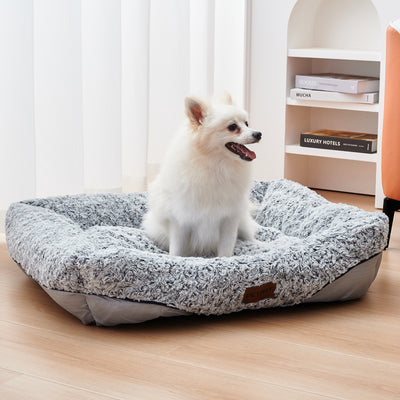 Cama Velvet Swirl para Perros Pequeños y Medianos con Cojín Removible y Efecto Calmante - Image 6