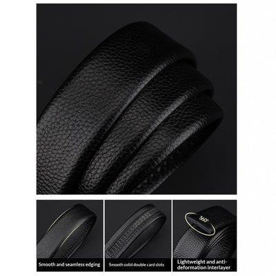 Cinturón de Cuero Genuino con Hebilla Automática para Hombre Ejecutivo - Image 3