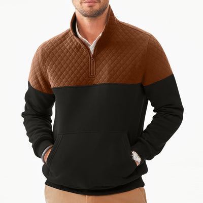 Sudadera con Capucha Color Block Casual para Hombre - Image 45