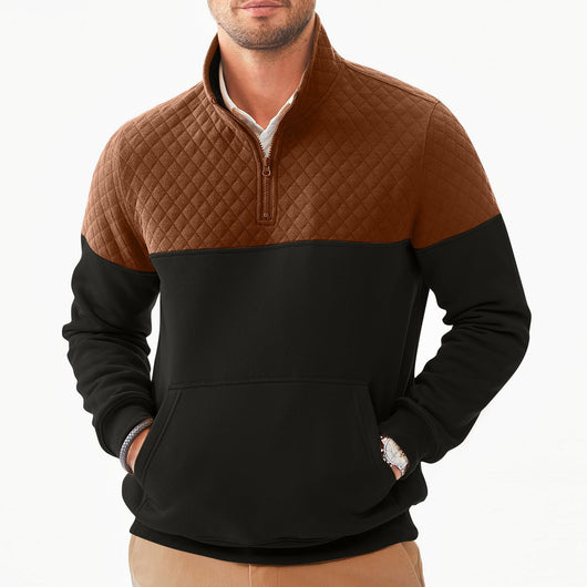Sudadera con Capucha Color Block Casual para Hombre - Image 45