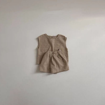Conjunto de Shorts y Chaleco Transpirable a Juego para Niños - Image 14