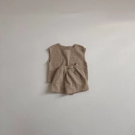 Conjunto de Shorts y Chaleco Transpirable a Juego para Niños - Image 14