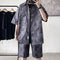 Conjunto Retro Hong Kong Estilo Vintage - Camisa Five-Point Trendy Dos Piezas