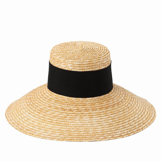 Sombrero de Paja con Ala Ancha para Protección Solar Total - Image 2