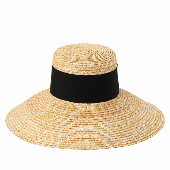 Sombrero de Paja con Ala Ancha para Protección Solar Total
