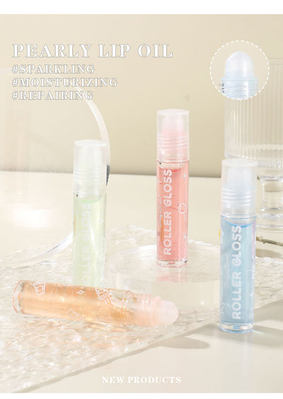 Brillo Labial Perlado Transparente con Brillantes - Efecto Espejo Luminoso - Image 17