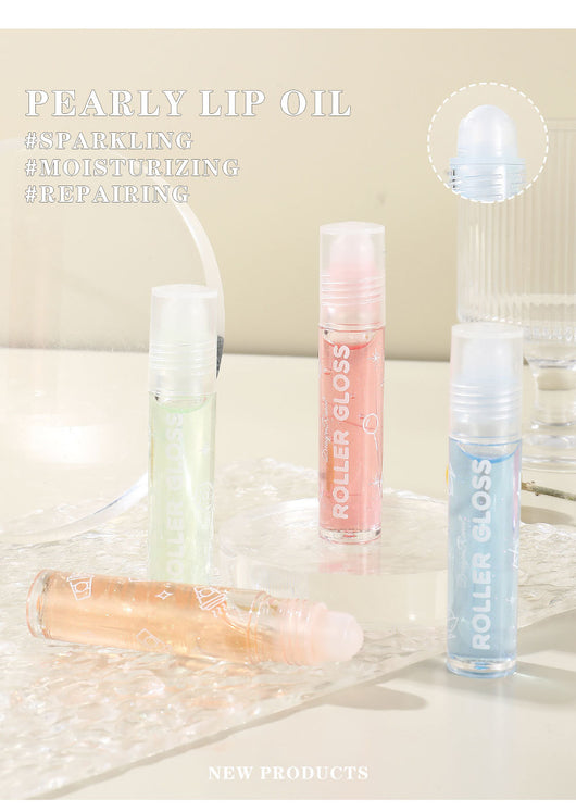 Brillo Labial Perlado Transparente con Brillantes - Efecto Espejo Luminoso - Image 17