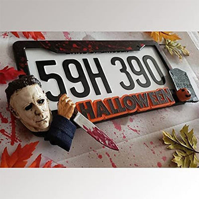 Marco para Placa de Auto Personalizado Myers-Briggs Halloween - Image 8