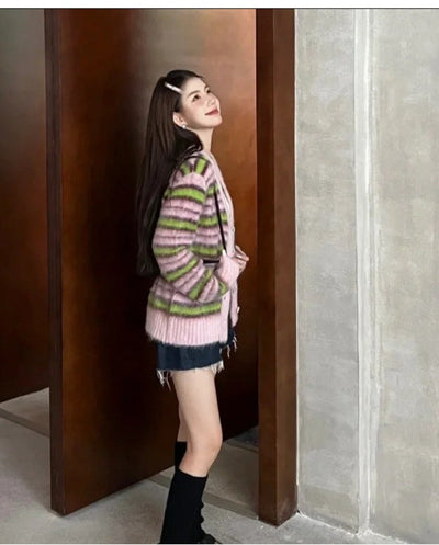 Cardigan de Lana Haima Premium - Suéter Tejido de Lujo - Image 14