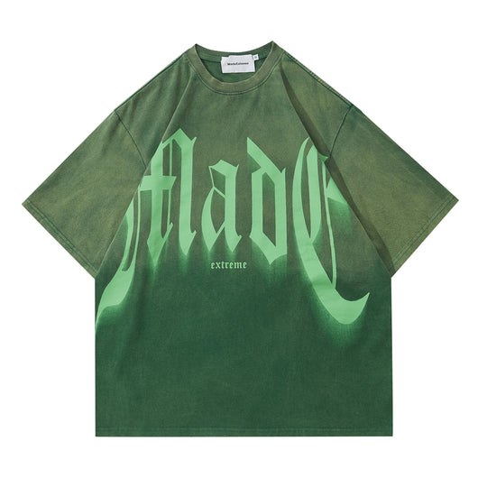 Camiseta Suelta con Letras Grandes - Manga Corta Estilo Urbano - Image 5