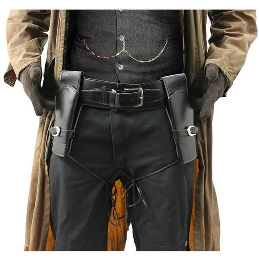 Cinturón Vaquero Medieval con Doble Cartuchera para Cosplay y Disfraz - Image 3