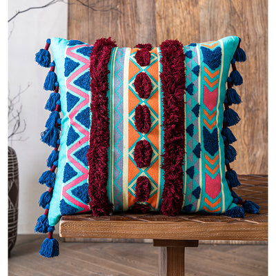 Almohada de Cintura de Algodón Premium Tejida a Mano - Image 43