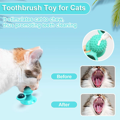 Juguete Interactivo para Gatos con Catnip, Luz LED y Ventosa - Image 9