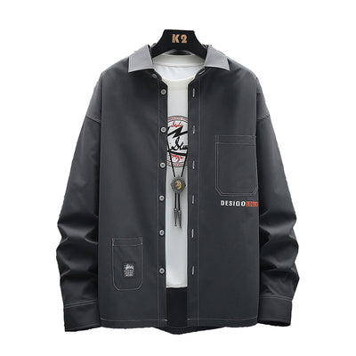 Camisa de Manga Larga Casual Coreana para Hombre - Image 16