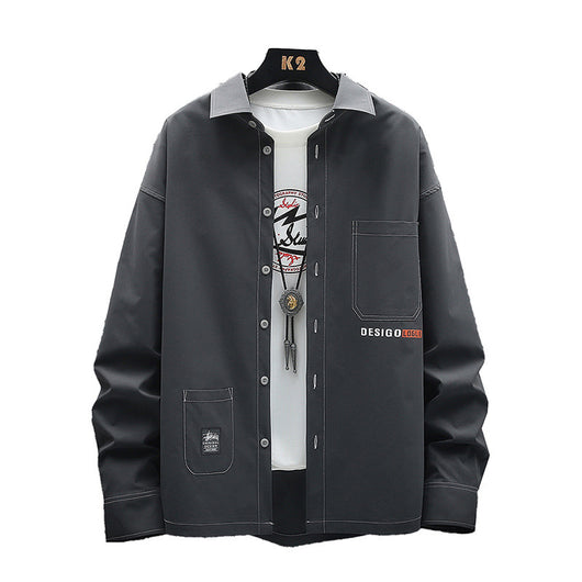 Camisa de Manga Larga Casual Coreana para Hombre - Image 16