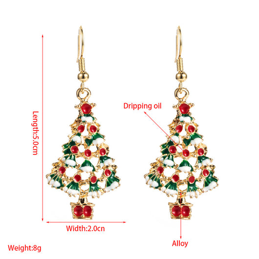 Aretes Asimétricos Copo de Nieve Navideños Serie Nueva - Image 6