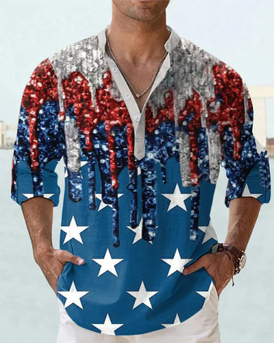 Polo Manga Larga con Impresión Digital 3D para Hombre - Image 21